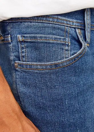 Blugi JJ REBEL LUKE Slim-Fit, culoare: albastru denim