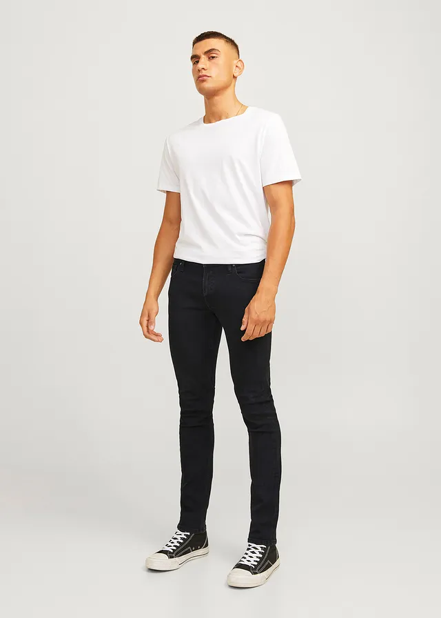 Jean slim JJ REBEL LUKE • noir denim • product-page.page-title-suffix