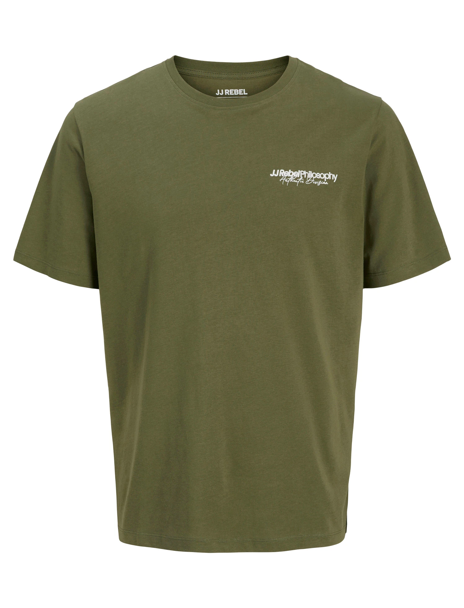JJ REBEL T-shirt van puur katoen, loose fit • donkergroen met print • bonprix online shop