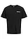 JJ REBEL T-shirt van puur katoen, loose fit, Kleur: zwart met print