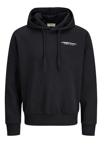 JJ REBEL Hoodie, Loose Fit, Kleur: zwart
