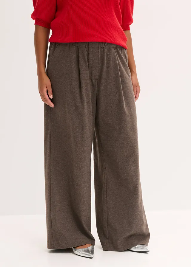 Pantalon, Couleur: marron chiné