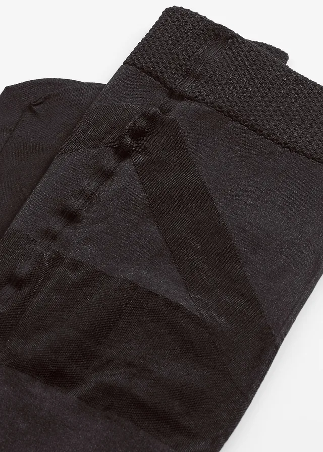 Semi-transparante panty met comfortabele boord + lichte compressie, 30 DEN • zwart • product-page.page-title-suffix