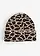 Bonnet, Couleur: beige/marron léopard