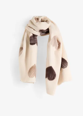 Sjaal • beige gedessineerd • bonprix online shop