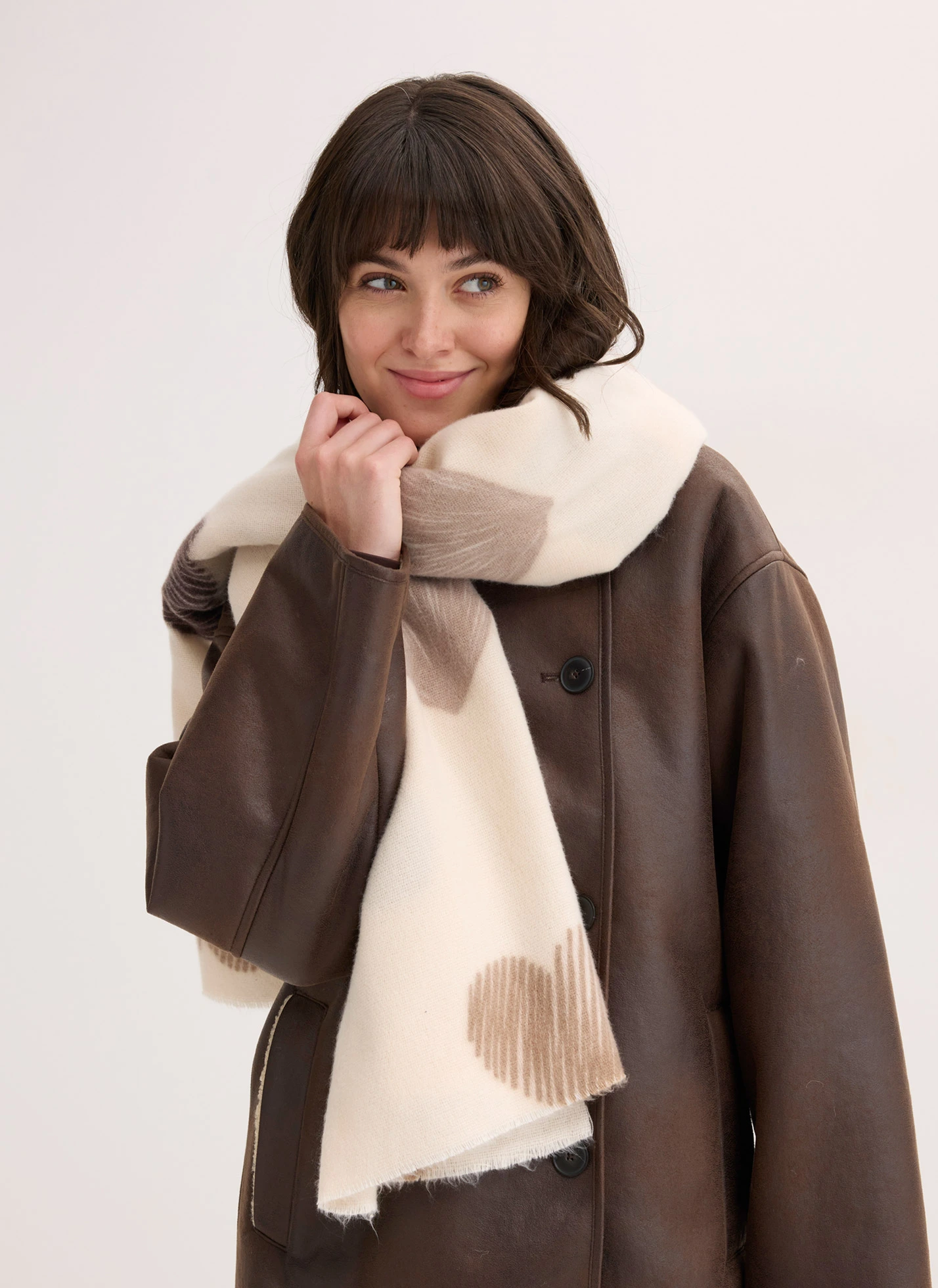 Sjaal • beige gedessineerd • bonprix online shop