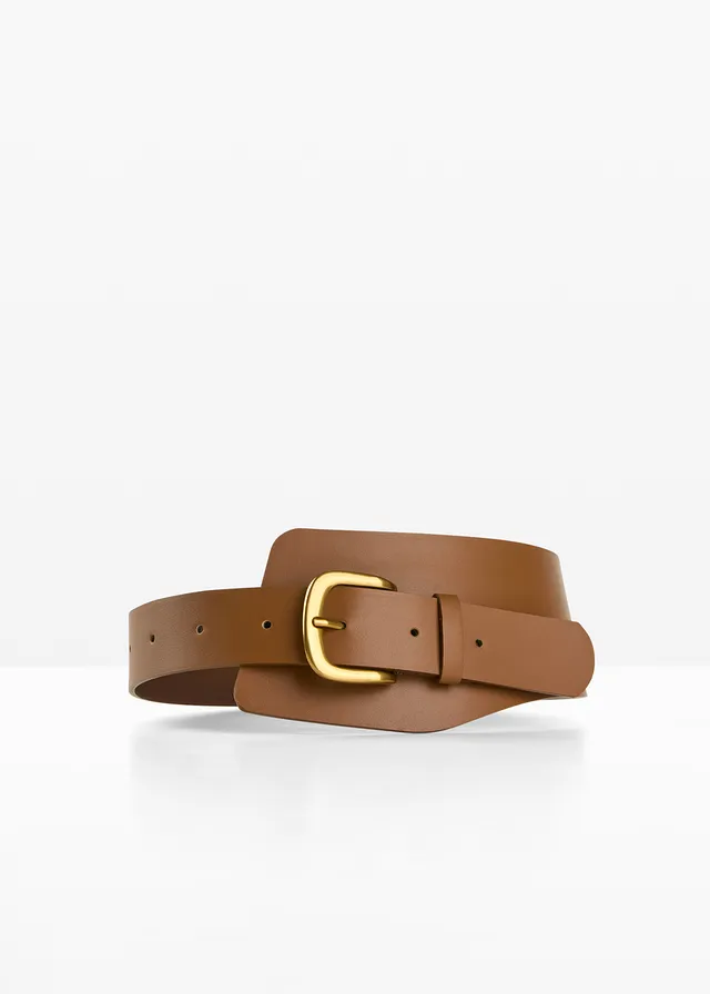 Ceinture large, Couleur: cognac