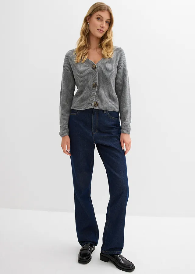 Gilet en grosse maille 100% coton, Couleur: 