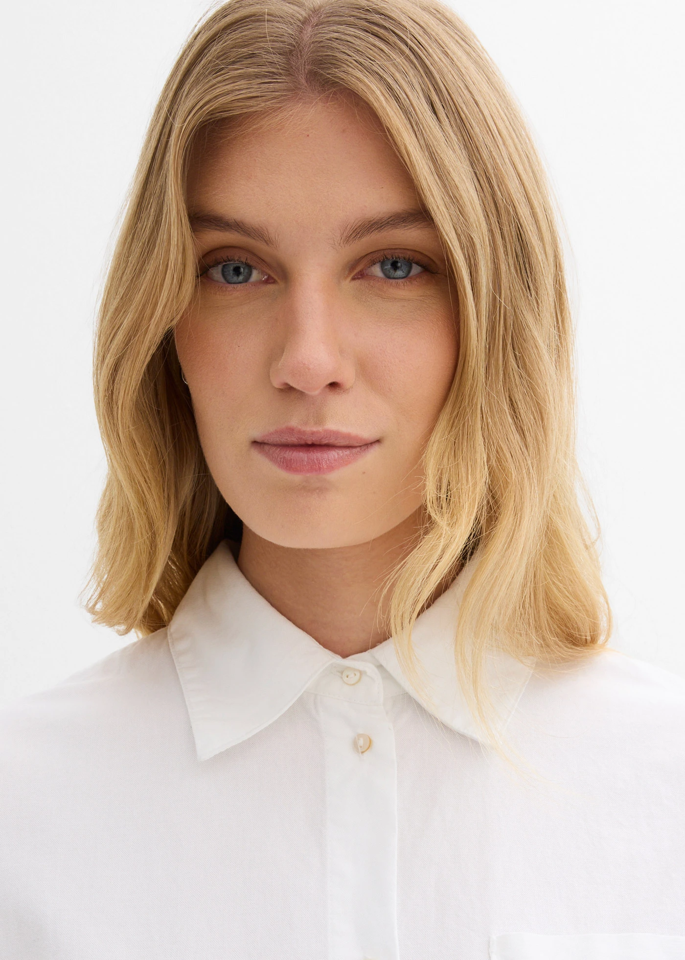 Halenka z Oxfordu z organické bavlny • bílá • bonprix obchod