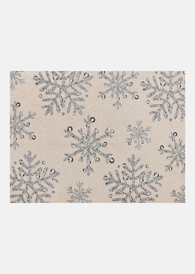 Paillasson avec motif de flocons de neige