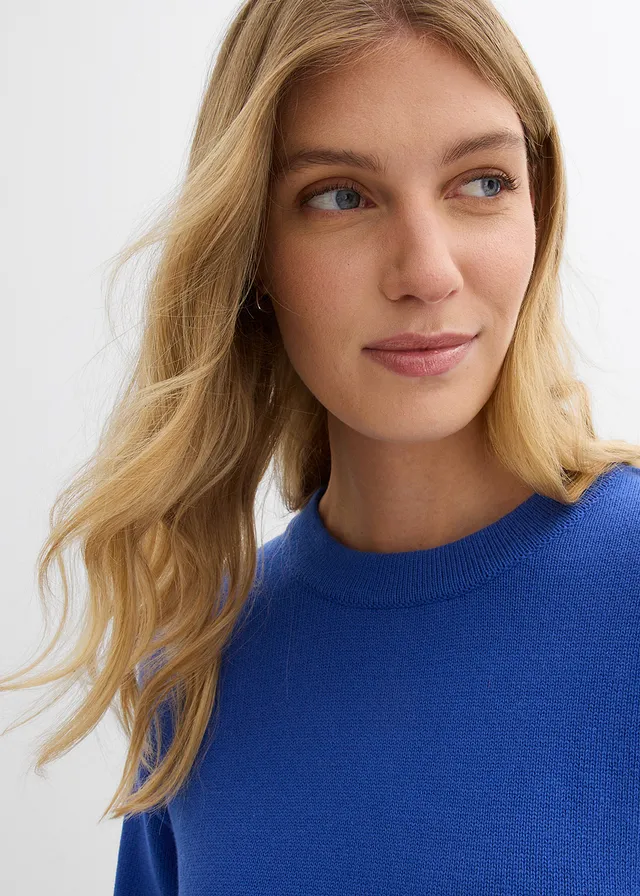 Pull oversize 100% coton • bleu brillant • product-page.page-title-suffix