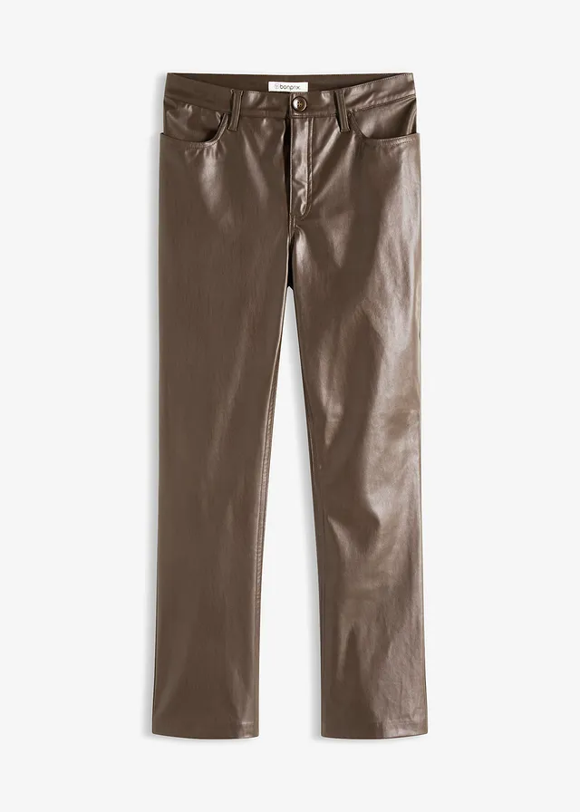 Pantaloni din imitație de piele