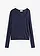 Trui van soepelvallende viscose, Kleur: donkerblauw