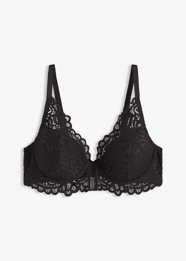 Sutien cu cupe vătuite, din dantelă fină
