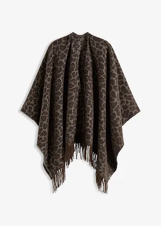 Poncho • beige-bruin luipaardprint • bonprix online shop