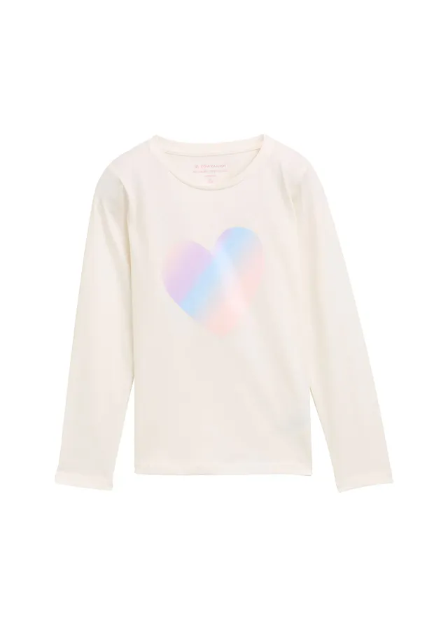 Tričko s dlhým rukávom Tom Tailor z čistej bavlny