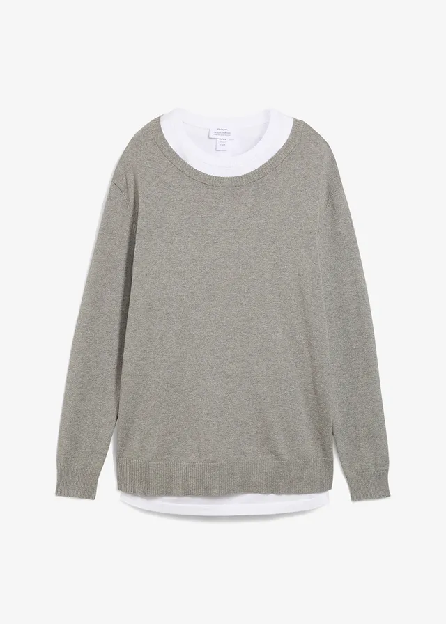 Materský pulóver 3v1, top na dojčenie, z bavlnenej pleteniny