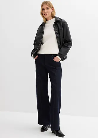 Trui met opstaande kraag, Kleur: wolwit