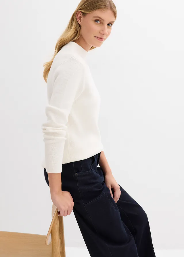 Pull à col montant • ecru • product-page.page-title-suffix
