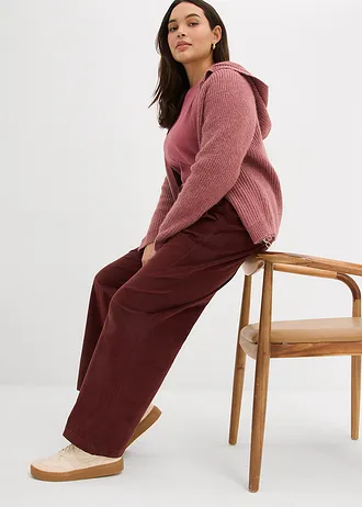 Manšestrové kalhoty ze směsi s bavlnou • kávově hnědá plus size • bonprix obchod