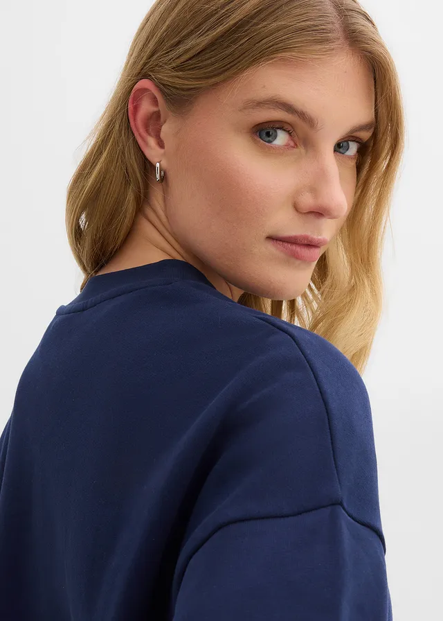 Sweat oversize 100% coton • bleu foncé • product-page.page-title-suffix