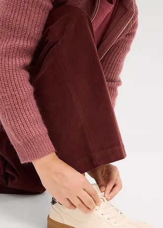 Manšestrové kalhoty ze směsi s bavlnou • kávově hnědá plus size • bonprix obchod