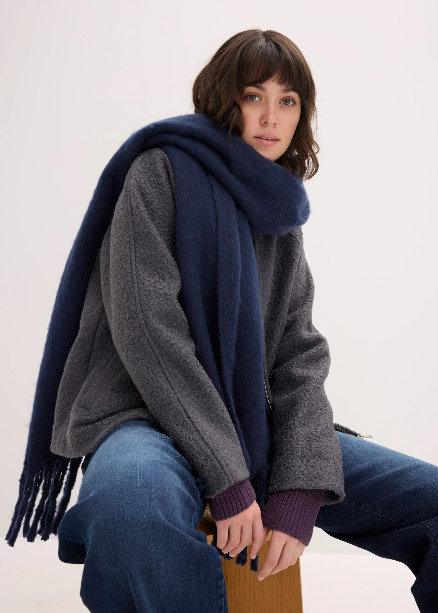 Šála • tmavě modrá • bonprix obchod