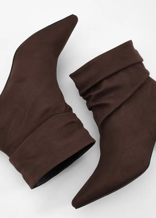 Bottines, Couleur: marron foncé