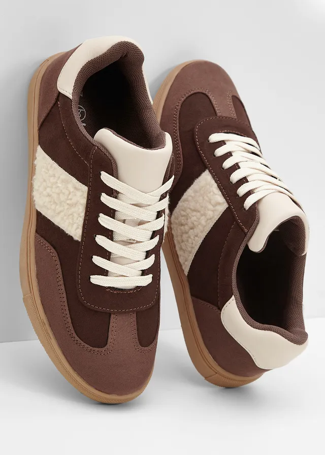 Sneakers, Couleur: marron foncé-beige galet