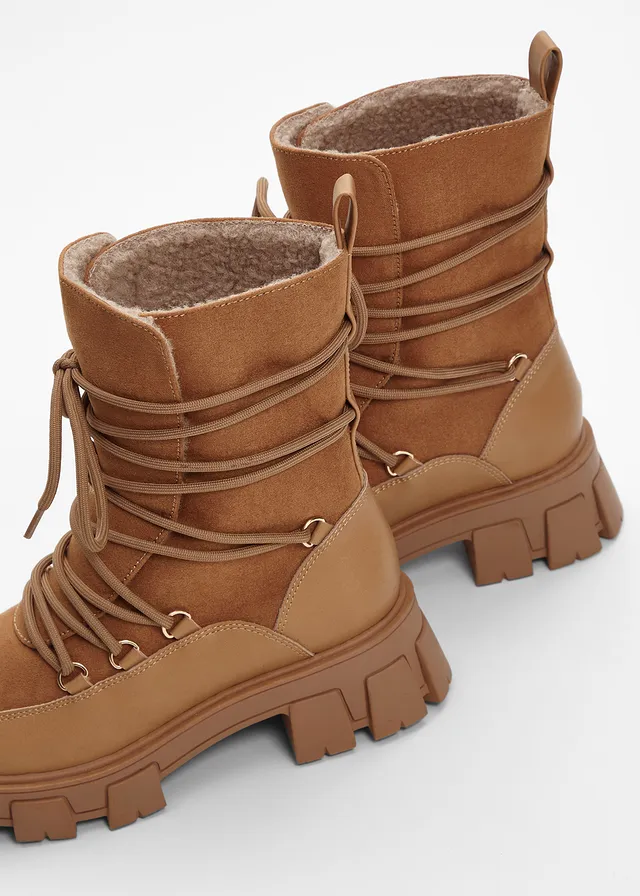 Gevoerde veterboots • hazelnoot • product-page.page-title-suffix