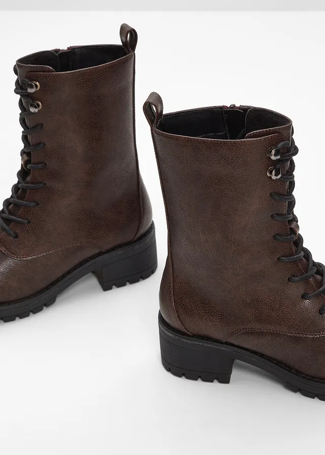 Boots lacées et doublées • marron foncé • product-page.page-title-suffix