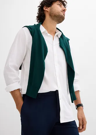 Pantalon élégant à pinces, regular • bleu foncé • Boutique bonprix