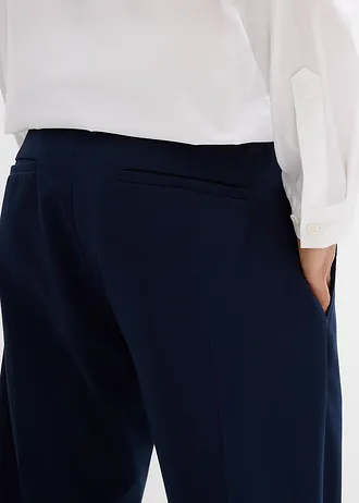 Elegantní kalhoty s puky, Regular Fit • tmavě modrá • bonprix obchod