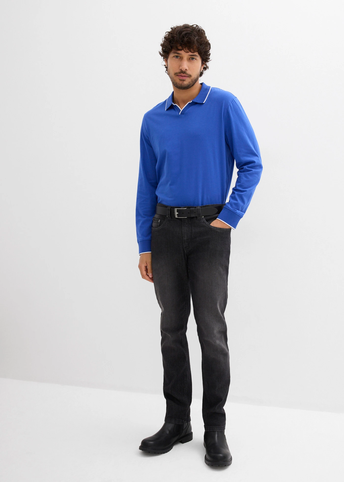 Poloshirt van biologisch katoen, recyclebaar • edelsteenblauw • bonprix online shop