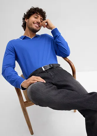 Poloshirt van biologisch katoen, recyclebaar • edelsteenblauw • bonprix online shop