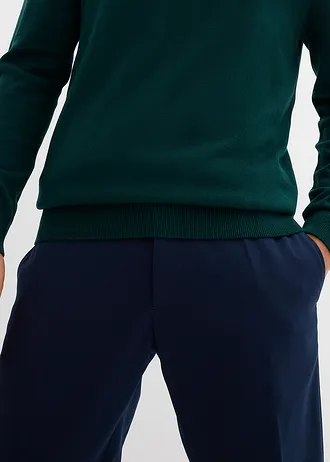 Svetr z jemné pleteniny s luxusní merino vlnou • tmavě zelená • bonprix obchod