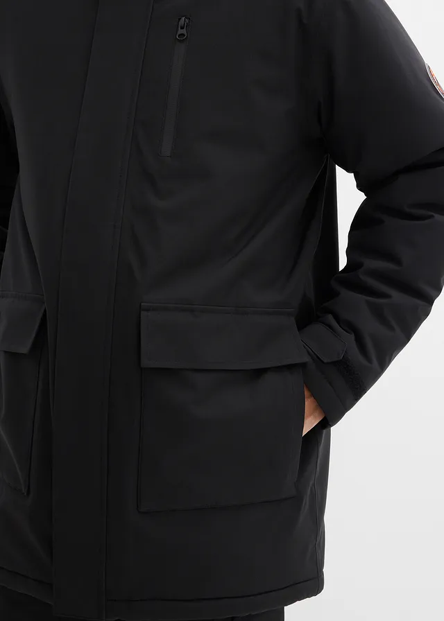Parka imperméable en matière technique avec doublure matelassée • noir • product-page.page-title-suffix