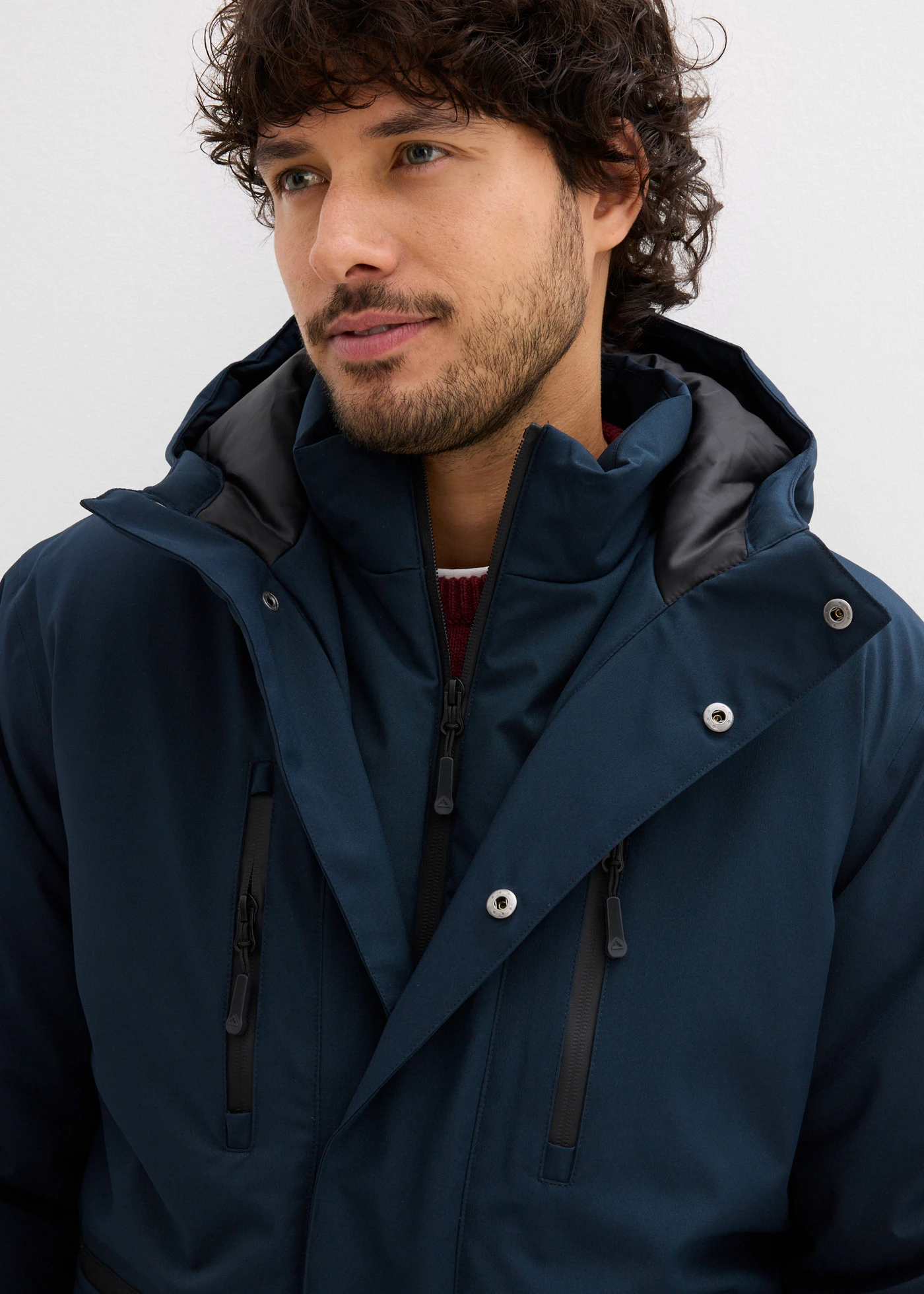 Parka d’hiver imperméable et coupe-vent • bleu foncé • Boutique bonprix