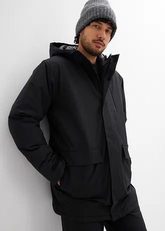 Nepromokavá funkční parka s prošívanou podšívkou • černá • bonprix obchod