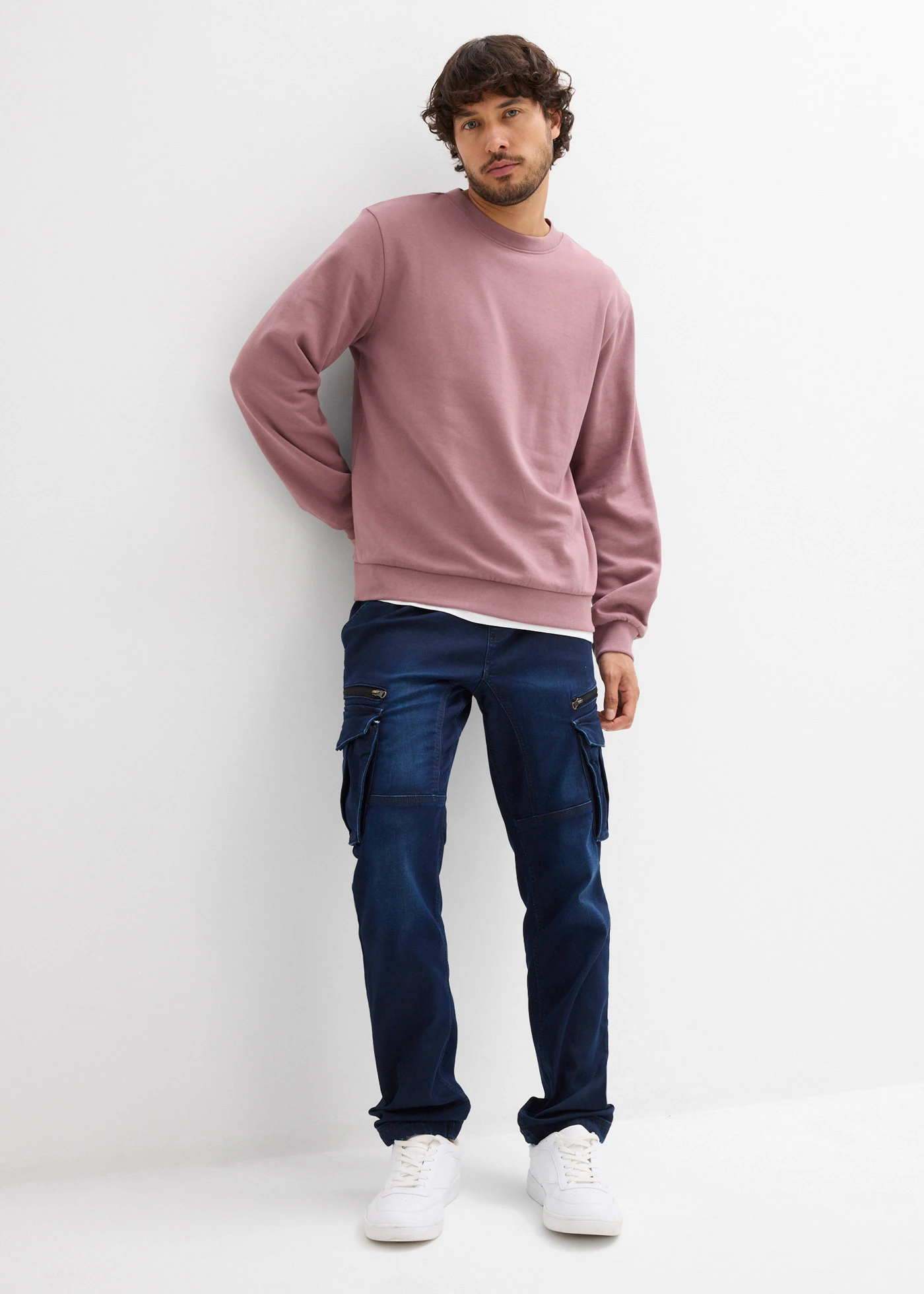 Sweat regular • violine mat • Boutique bonprix