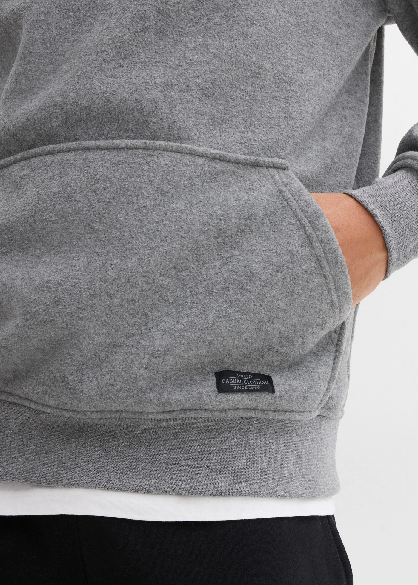 Flísová mikina se stojáčkem • šedý melír melír • bonprix obchod