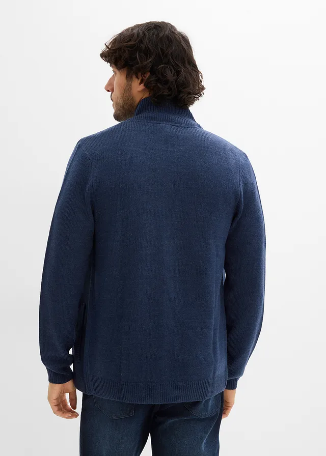 Gilet zippé en fine maille • bleu foncé • product-page.page-title-suffix