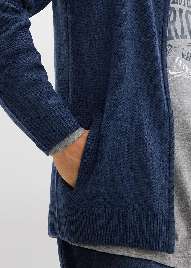 Gilet zippé en fine maille • bleu foncé • product-page.page-title-suffix