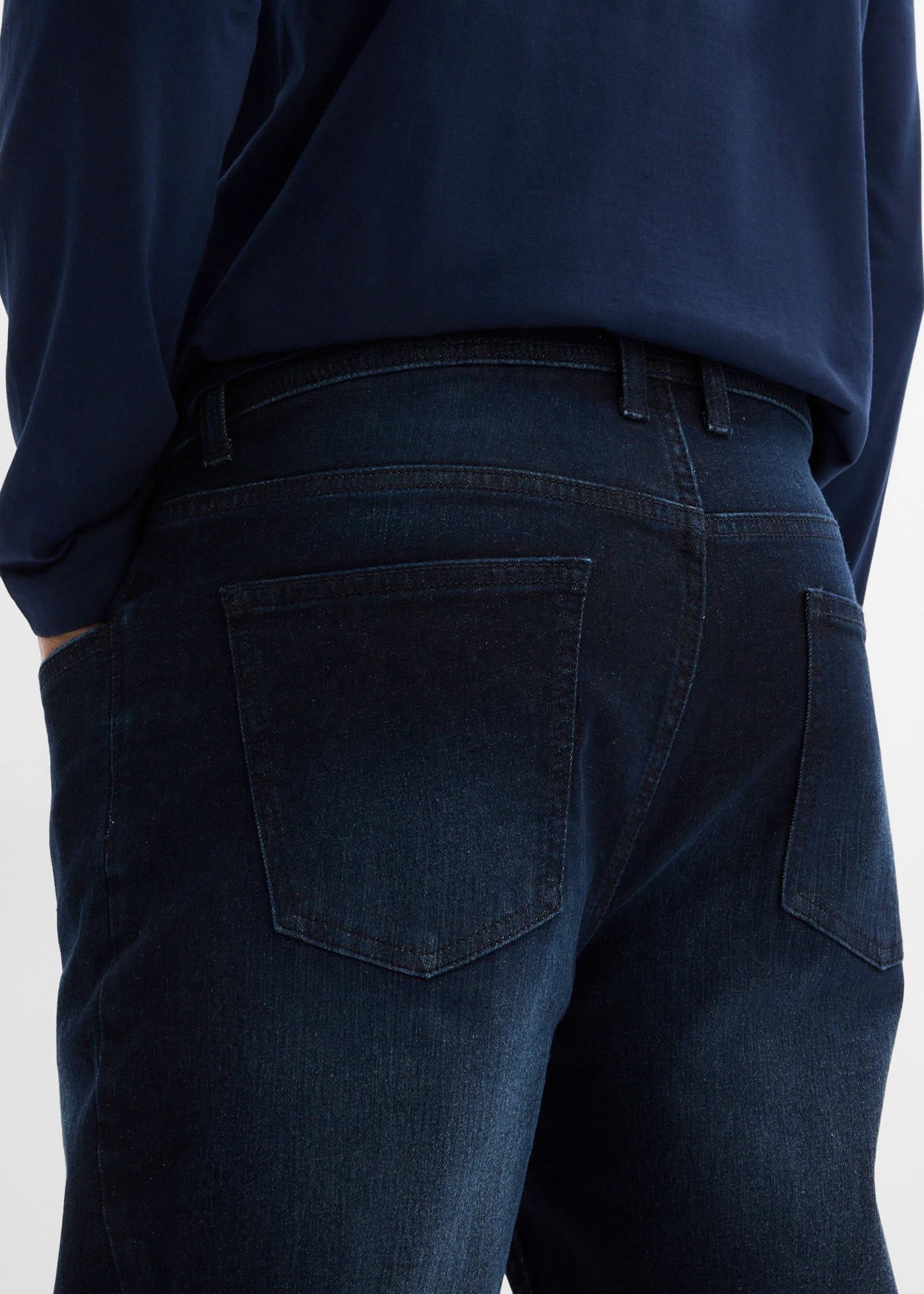 Strečové džíny v pohodlném střihu Regular Fit, Straight • tmavě modrý denim • bonprix obchod