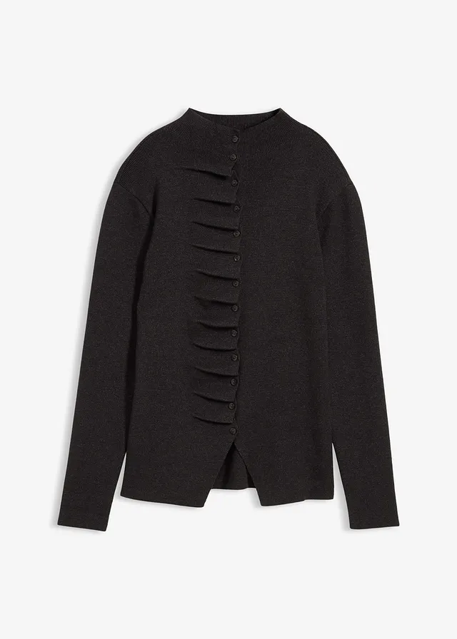 Gilet en fine maille de viscose mélangée