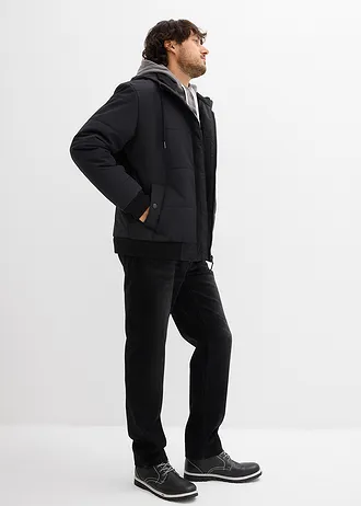 Blouson d’hiver matelassé à capuche • noir • Boutique bonprix
