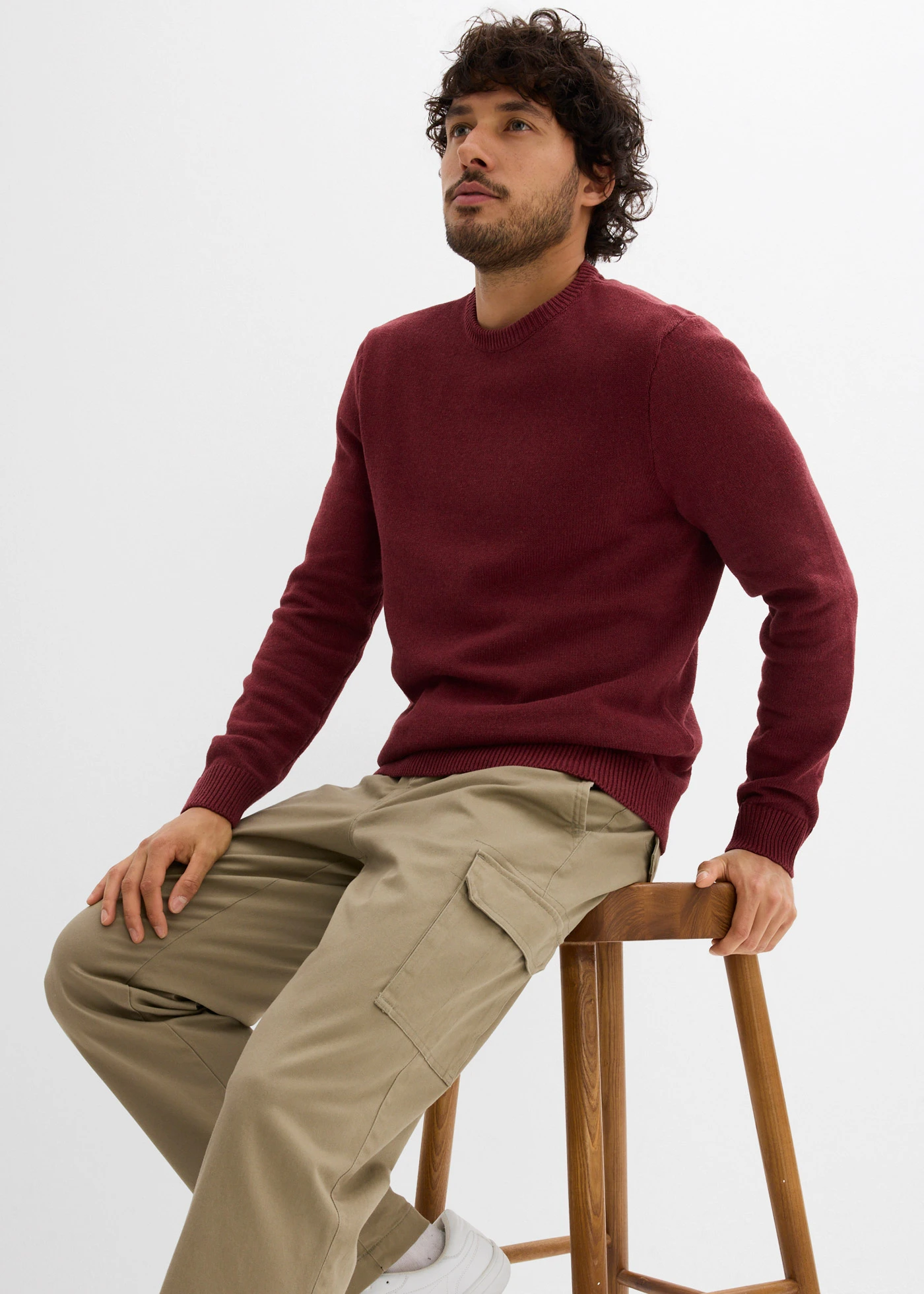 Strečově cargo termokalhoty Regular Fit, Straight • nová khaki • bonprix obchod