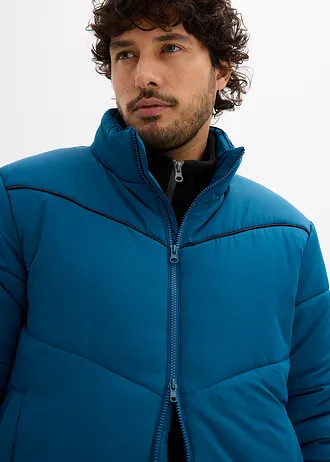 Geacă de iarnă vătuită, bufantă • albastru petrol • magazin bonprix