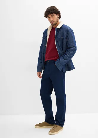 Džíny Classic Fit, Straight, barva: sytě modrý denim unwashed