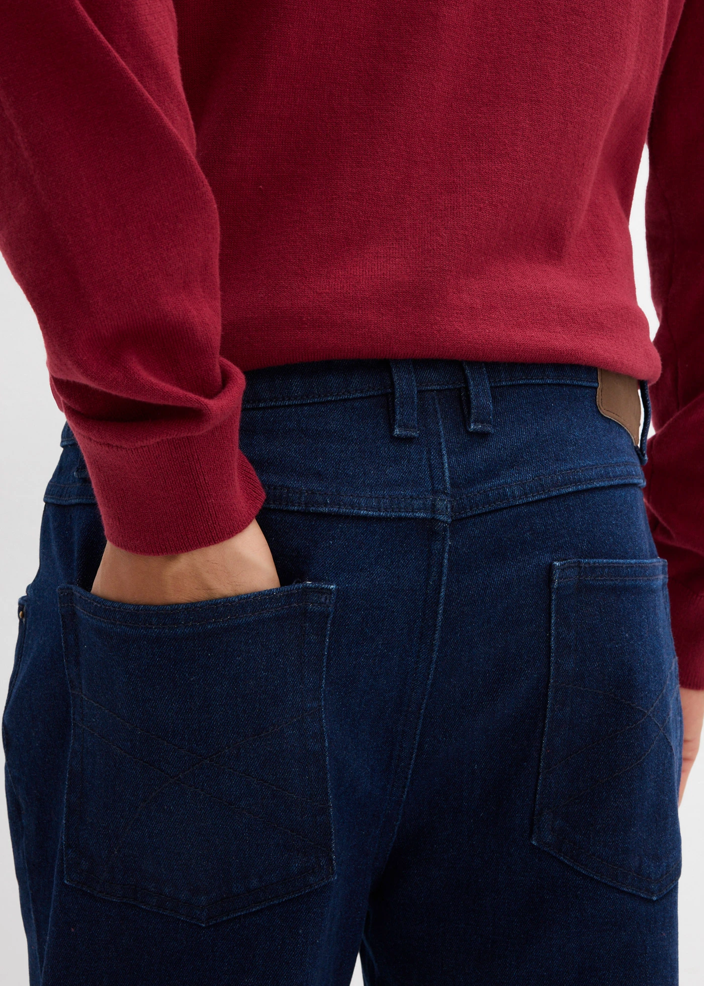 Jean droit classique • bleu profond denim brut • Boutique bonprix